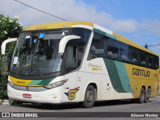 Empresa Gontijo de Transportes 18170 na cidade de Fortaleza, Ceará, Brasil, por Alisson Wesley. ID da foto: 11071896.