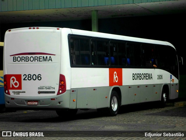 Borborema Imperial Transportes 2806 na cidade de Limoeiro, Pernambuco, Brasil, por Edjunior Sebastião. ID da foto: 11071924.