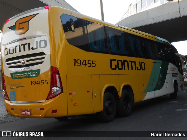 Empresa Gontijo de Transportes 19455 na cidade de Belo Horizonte, Minas Gerais, Brasil, por Hariel Bernades. ID da foto: 11074782.