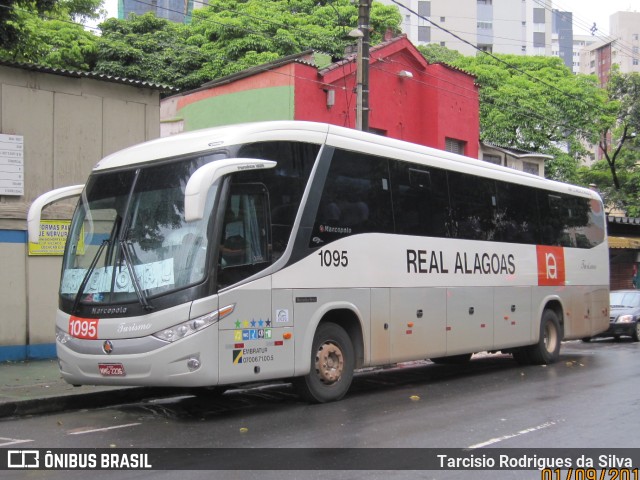 Real Alagoas de Viação 1095 na cidade de Belo Horizonte, Minas Gerais, Brasil, por Tarcisio Rodrigues da Silva. ID da foto: 11074066.