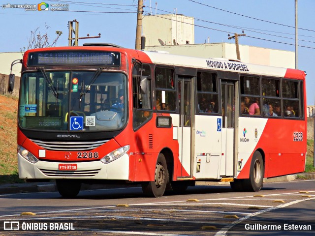 Expresso CampiBus 2288 na cidade de Campinas, São Paulo, Brasil, por Guilherme Estevan. ID da foto: 11073968.