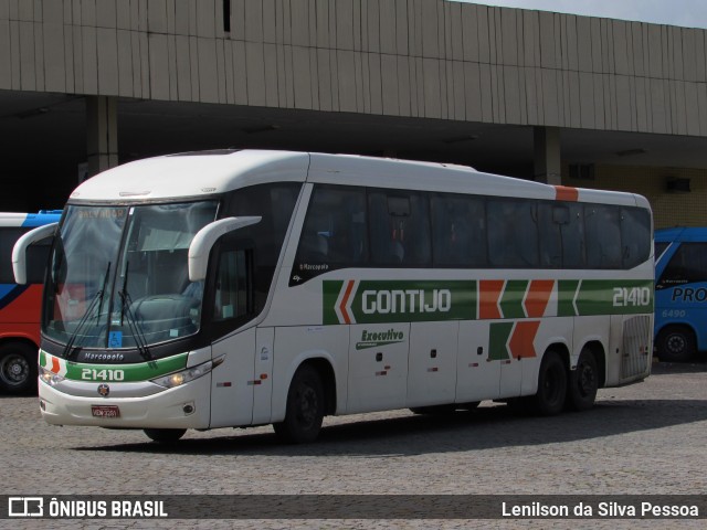 Empresa Gontijo de Transportes 21410 na cidade de Caruaru, Pernambuco, Brasil, por Lenilson da Silva Pessoa. ID da foto: 11074914.