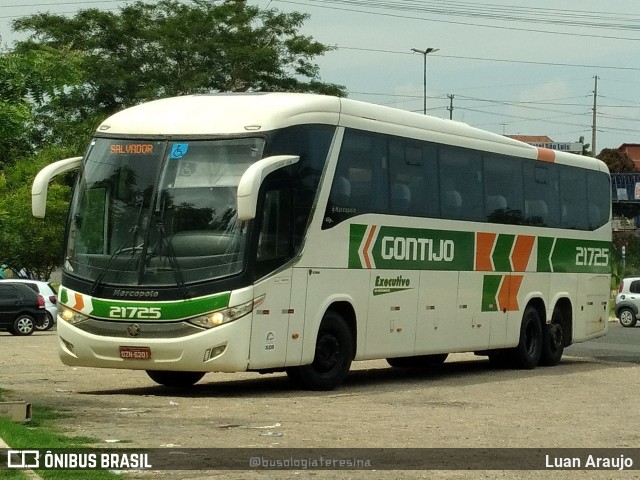 Empresa Gontijo de Transportes 21725 na cidade de Teresina, Piauí, Brasil, por Luan Araujo. ID da foto: 11073376.