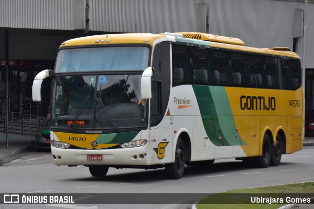 Empresa Gontijo de Transportes 14570 na cidade de Santos, São Paulo, Brasil, por Ubirajara Gomes. ID da foto: 11073048.