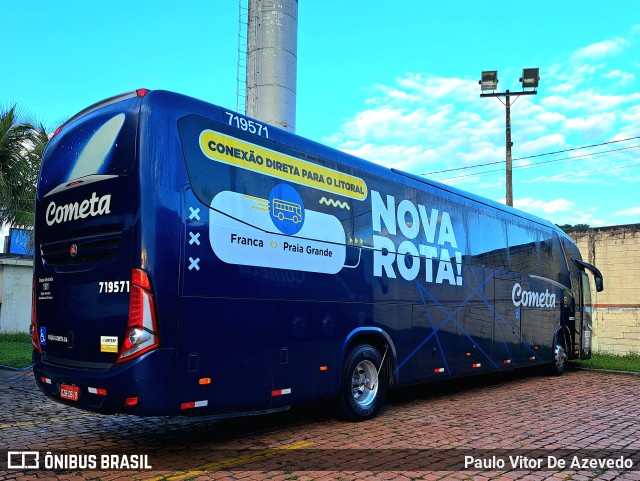 Viação Cometa 719571 na cidade de Franca, São Paulo, Brasil, por Paulo Vitor De Azevedo. Número da foto: #11074122.