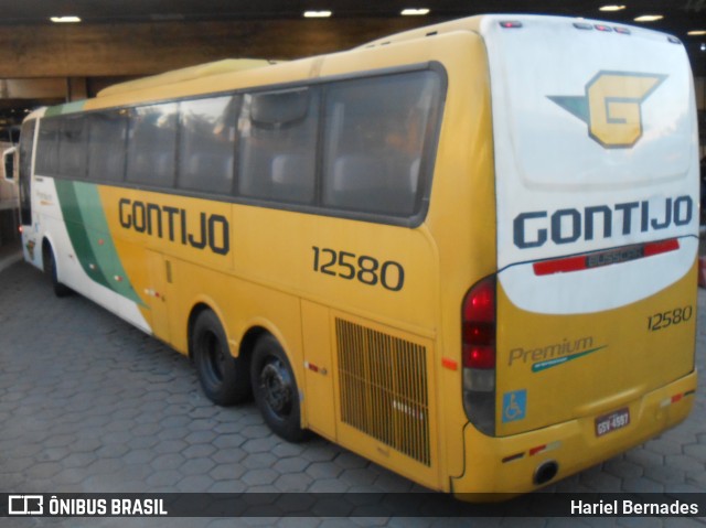 Empresa Gontijo de Transportes 12580 na cidade de Belo Horizonte, Minas Gerais, Brasil, por Hariel Bernades. Número da foto: #11074813.