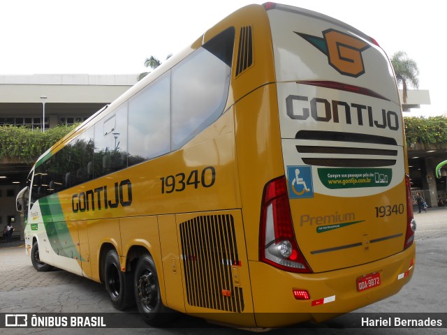 Empresa Gontijo de Transportes 19340 na cidade de Belo Horizonte, Minas Gerais, Brasil, por Hariel Bernades. ID da foto: 11074998.