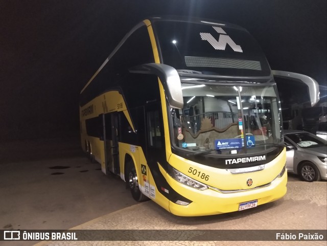 Viação Nova Itapemirim 50186 na cidade de Três Marias, Minas Gerais, Brasil, por Fábio Paixão. Número da foto: #11073820.