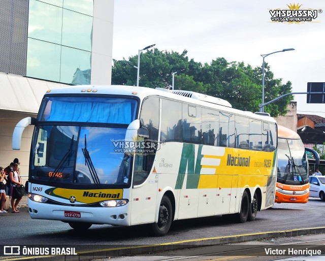 Viação Nacional 14265 na cidade de Rio de Janeiro, Rio de Janeiro, Brasil, por Victor Henrique. Número da foto: #11074424.