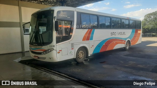 Viação São Miguel Formiga 1330 na cidade de Formiga, Minas Gerais, Brasil, por Diego Felipe. ID da foto: 11072968.