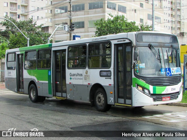 Empresa de Ônibus Vila Galvão 2349 na cidade de Guarulhos, São Paulo, Brasil, por Henrique Alves de Paula Silva. Número da foto: #11074675.