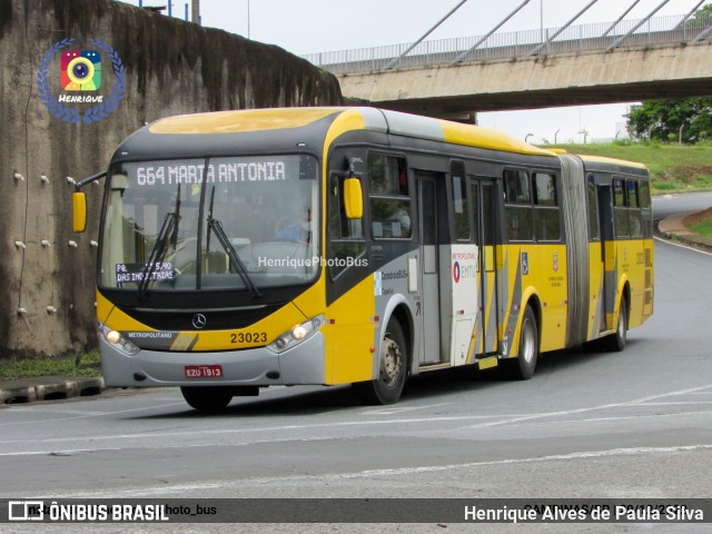 Transportes Capellini 23023 na cidade de Campinas, São Paulo, Brasil, por Henrique Alves de Paula Silva. ID da foto: 11074677.