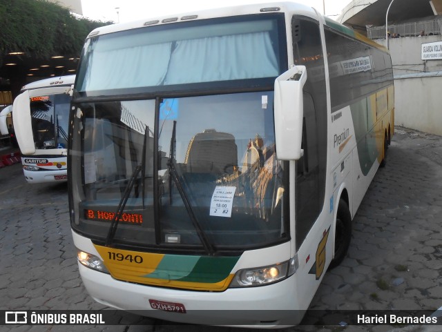 Empresa Gontijo de Transportes 11940 na cidade de Belo Horizonte, Minas Gerais, Brasil, por Hariel Bernades. ID da foto: 11074818.