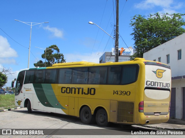 Empresa Gontijo de Transportes 14390 na cidade de Caruaru, Pernambuco, Brasil, por Lenilson da Silva Pessoa. ID da foto: 11074844.