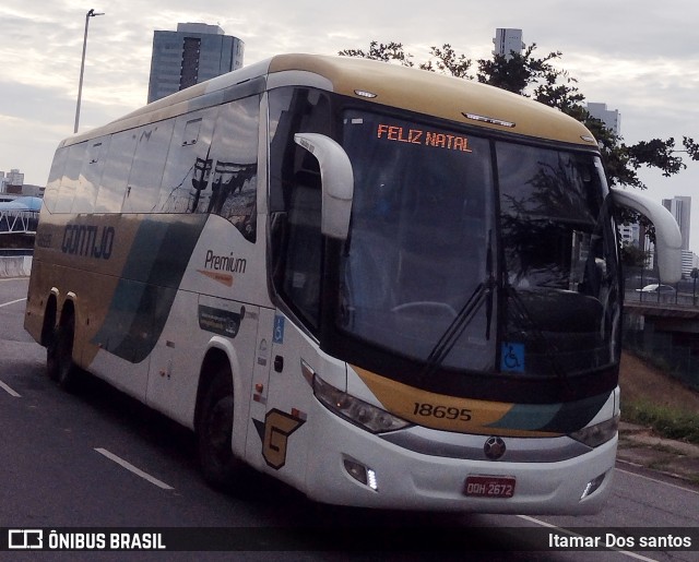 Empresa Gontijo de Transportes 18695 na cidade de Salvador, Bahia, Brasil, por Itamar dos Santos. ID da foto: 11072854.