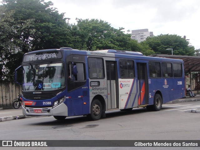 Viação Osasco 21.588 na cidade de Osasco, São Paulo, Brasil, por Gilberto Mendes dos Santos. Número da foto: #11075112.