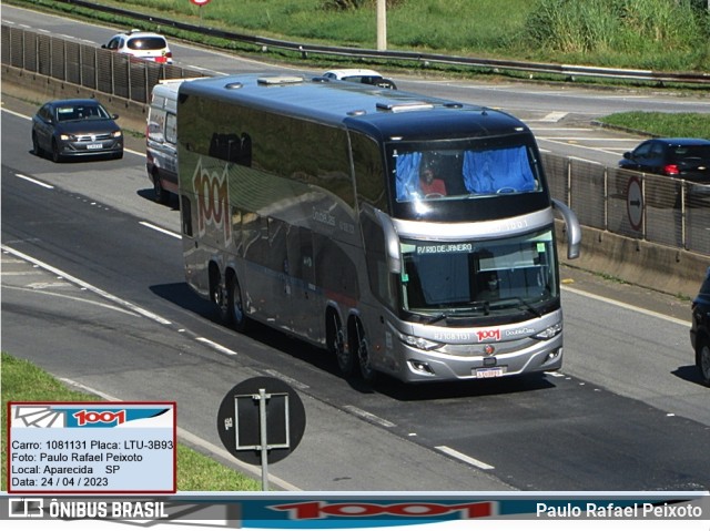 Auto Viação 1001 RJ 108.1131 na cidade de Aparecida, São Paulo, Brasil, por Paulo Rafael Peixoto. Número da foto: #11075453.