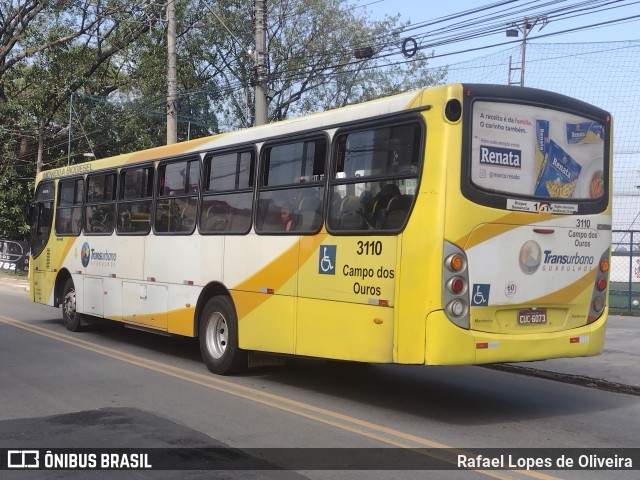 Viação Campo dos Ouros 3110 na cidade de Guarulhos, São Paulo, Brasil, por Rafael Lopes de Oliveira. Número da foto: #11075269.