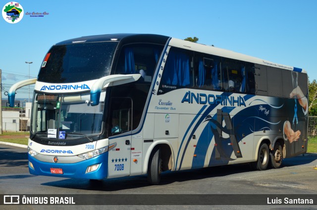 Empresa de Transportes Andorinha 7008 na cidade de Brasília, Distrito Federal, Brasil, por Luis Santana. ID da foto: 11077511.