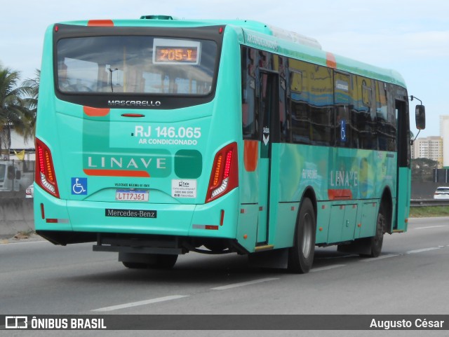 Linave Transportes RJ 146.065 na cidade de Nova Iguaçu, Rio de Janeiro, Brasil, por Augusto César. Número da foto: #11075347.