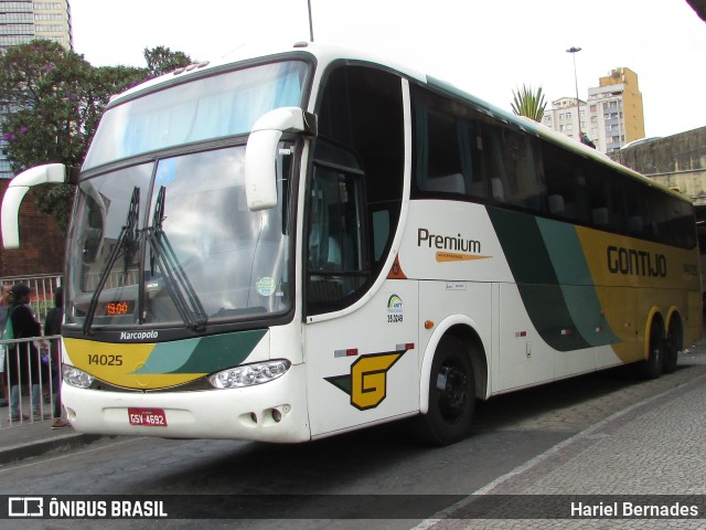 Empresa Gontijo de Transportes 14025 na cidade de Belo Horizonte, Minas Gerais, Brasil, por Hariel Bernades. Número da foto: #11076197.