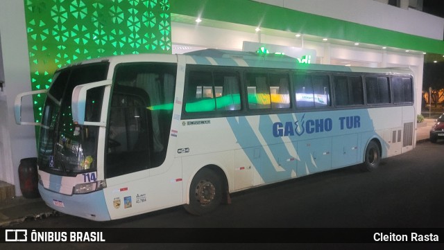 Gaúcho Tur Viagem e Turismo 714 na cidade de Palmeira das Missões, Rio Grande do Sul, Brasil, por Cleiton Rasta. Número da foto: #11075293.