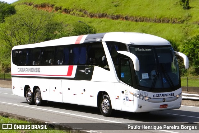 Auto Viação Catarinense 3113 na cidade de Piraí, Rio de Janeiro, Brasil, por Paulo Henrique Pereira Borges. Número da foto: #11077204.