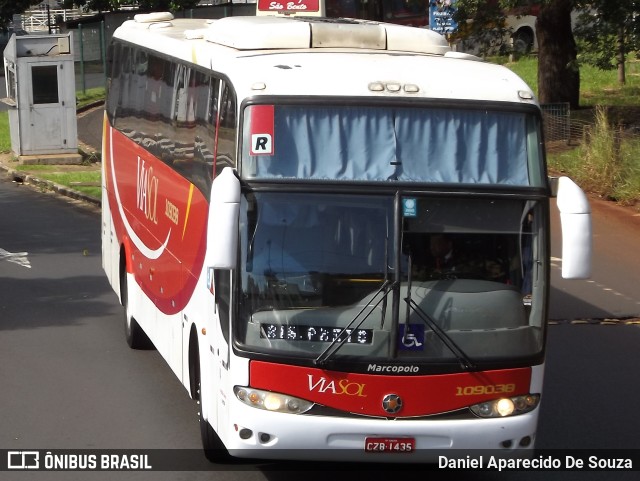 ViaSol Transportes Rodoviários 109038 na cidade de Ribeirão Preto, São Paulo, Brasil, por Daniel Aparecido De Souza. Número da foto: #11075176.