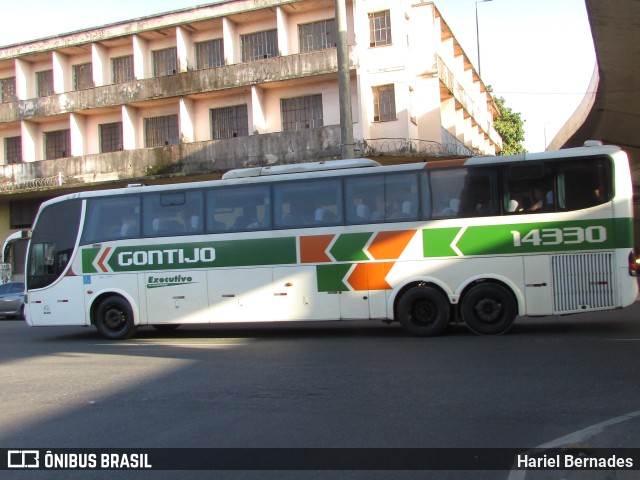 Empresa Gontijo de Transportes 14330 na cidade de Belo Horizonte, Minas Gerais, Brasil, por Hariel Bernades. ID da foto: 11076313.