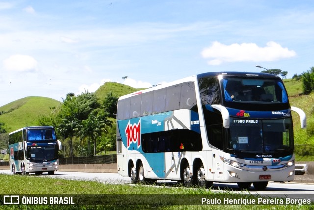 Auto Viação 1001 RJ 108.712 na cidade de Piraí, Rio de Janeiro, Brasil, por Paulo Henrique Pereira Borges. ID da foto: 11077212.