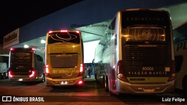 Viação Garcia 80006 na cidade de Sorocaba, São Paulo, Brasil, por Luiz Felipe. Número da foto: #11075698.