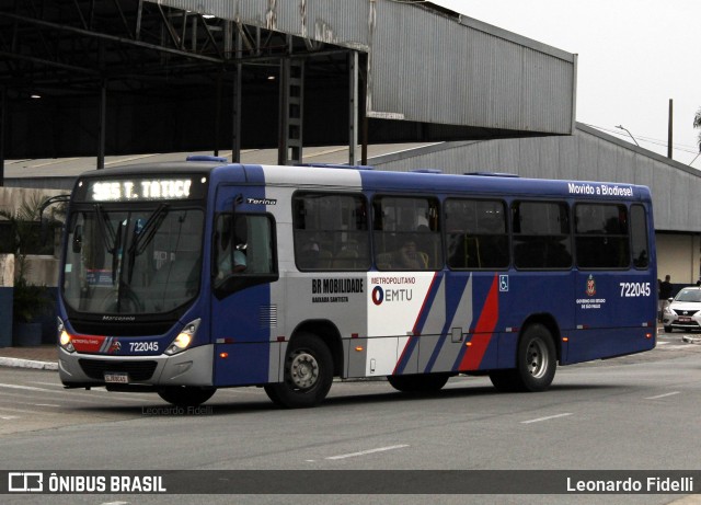 BR Mobilidade Baixada Santista 722045 na cidade de Praia Grande, São Paulo, Brasil, por Leonardo Fidelli. ID da foto: 11075999.