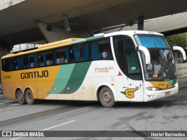 Empresa Gontijo de Transportes 17140 na cidade de Belo Horizonte, Minas Gerais, Brasil, por Hariel Bernades. Número da foto: #11007978.