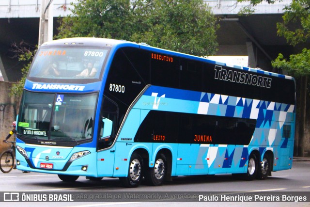 Transnorte - Transporte e Turismo Norte de Minas 87800 na cidade de Belo Horizonte, Minas Gerais, Brasil, por Paulo Henrique Pereira Borges. Número da foto: #11007682.