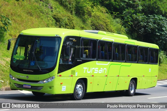 Tursan - Turismo Santo André 614 na cidade de Piraí, Rio de Janeiro, Brasil, por Paulo Henrique Pereira Borges. Número da foto: #11007995.