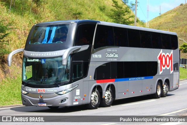 Auto Viação 1001 RJ 108.1130 na cidade de Piraí, Rio de Janeiro, Brasil, por Paulo Henrique Pereira Borges. Número da foto: #11007979.