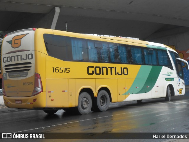 Empresa Gontijo de Transportes 16515 na cidade de Belo Horizonte, Minas Gerais, Brasil, por Hariel Bernades. ID da foto: 11008332.