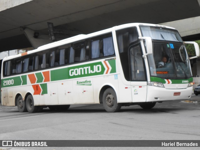 Empresa Gontijo de Transportes 21180 na cidade de Belo Horizonte, Minas Gerais, Brasil, por Hariel Bernades. ID da foto: 11008444.