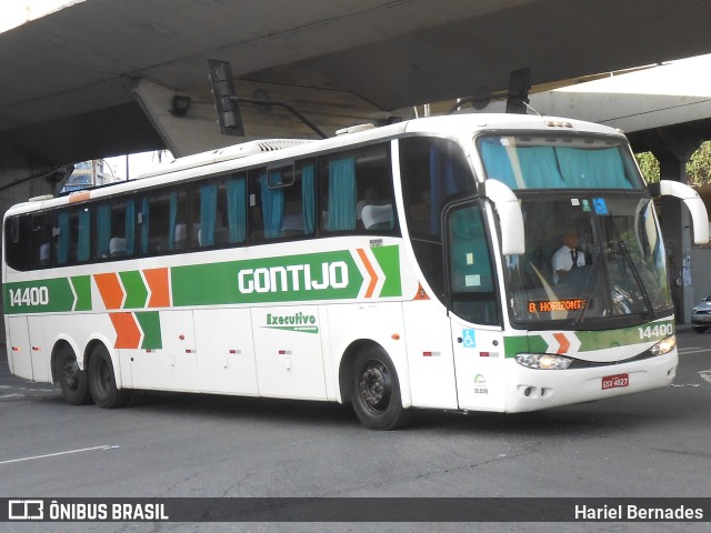 Empresa Gontijo de Transportes 14400 na cidade de Belo Horizonte, Minas Gerais, Brasil, por Hariel Bernades. Número da foto: #11008004.
