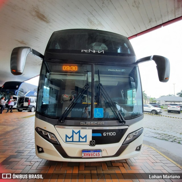 Empresa de Ônibus Nossa Senhora da Penha 61100 na cidade de Registro, São Paulo, Brasil, por Lohan Mariano. ID da foto: 11078316.