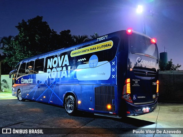 Viação Cometa 719571 na cidade de Franca, São Paulo, Brasil, por Paulo Vitor De Azevedo. Número da foto: #11078441.