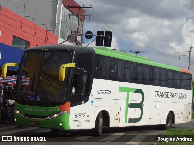 Transbrasiliana Transportes e Turismo 51217 na cidade de Goiânia, Goiás, Brasil, por Douglas Andrez. ID da foto: 11080116.