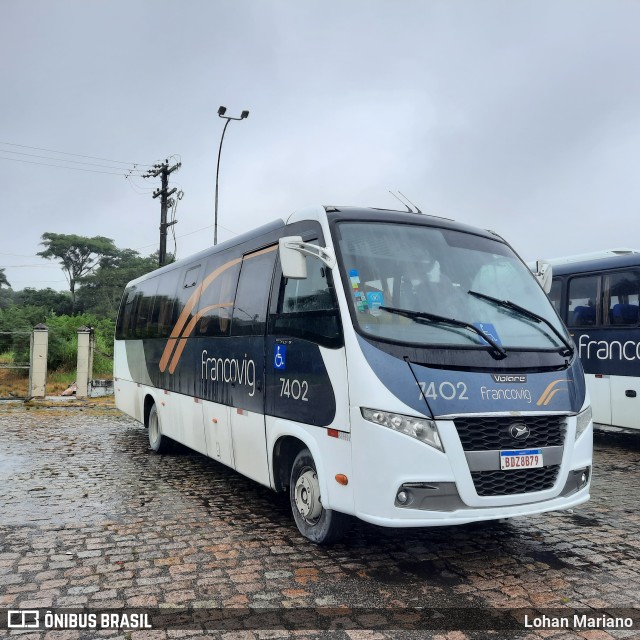 Francovig Transportes Coletivos 7402 na cidade de Registro, São Paulo, Brasil, por Lohan Mariano. ID da foto: 11078349.