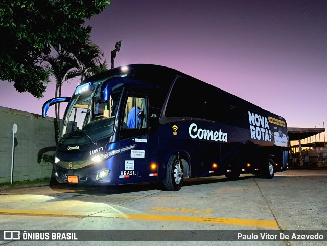 Viação Cometa 719571 na cidade de Franca, São Paulo, Brasil, por Paulo Vitor De Azevedo. ID da foto: 11078433.