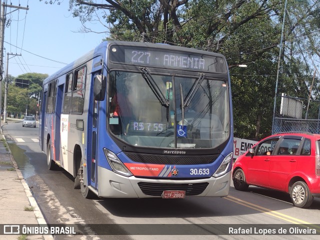 Empresa de Ônibus Vila Galvão 30.633 na cidade de Guarulhos, São Paulo, Brasil, por Rafael Lopes de Oliveira. Número da foto: #11078148.