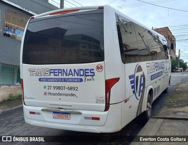 TransFernandes Tour LSN5E98 na cidade de Cariacica, Espírito Santo, Brasil, por Everton Costa Goltara. Número da foto: #11078056.