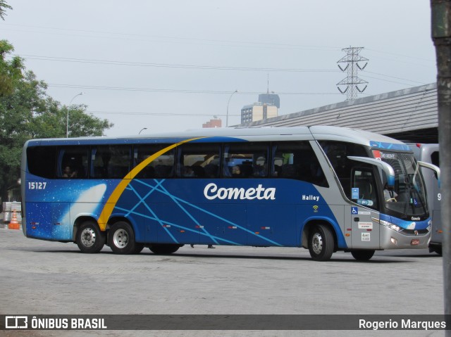 Viação Cometa 15127 na cidade de São José dos Campos, São Paulo, Brasil, por Rogerio Marques. ID da foto: 11010702.