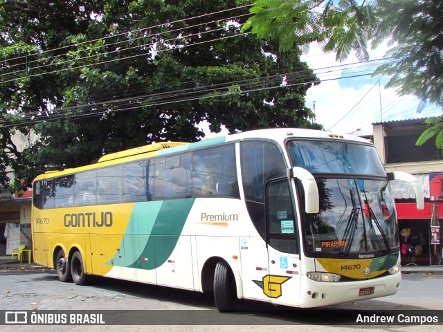 Empresa Gontijo de Transportes 14670 na cidade de Pirapora, Minas Gerais, Brasil, por Andrew Campos. ID da foto: 11009701.