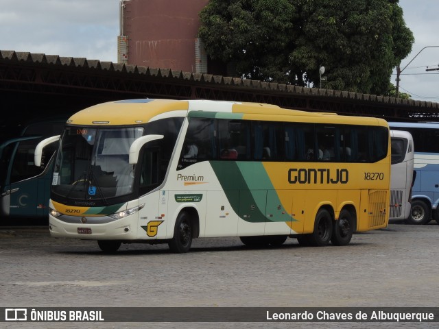 Empresa Gontijo de Transportes 18270 na cidade de Vitória da Conquista, Bahia, Brasil, por Leonardo Chaves de Albuquerque. ID da foto: 11009837.