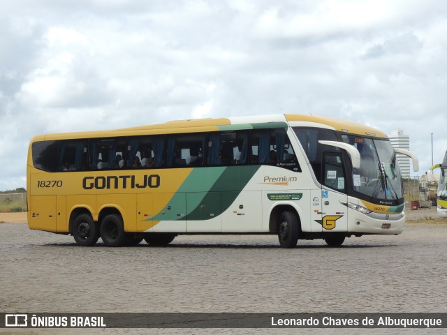 Empresa Gontijo de Transportes 18270 na cidade de Vitória da Conquista, Bahia, Brasil, por Leonardo Chaves de Albuquerque. ID da foto: 11009802.